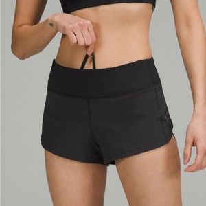 Black lululemon 2.5 inch speed ups